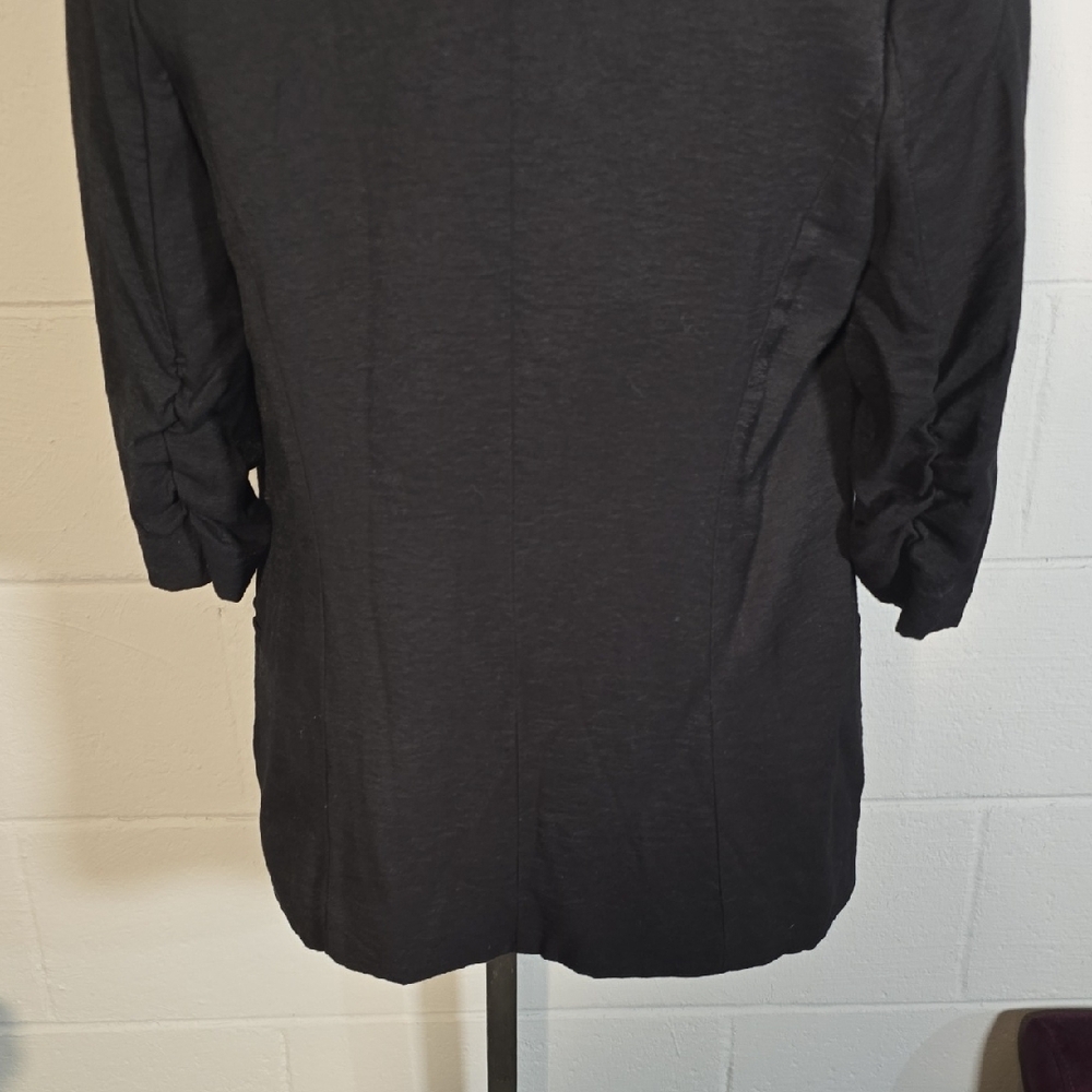 Black Open Front Cardigan - Picture 8 of 9